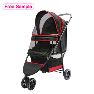 Removable Carrier Foldable Light Weight Travel Small Medium Large Cat Pet Trolley Dog Stroller for Dogs