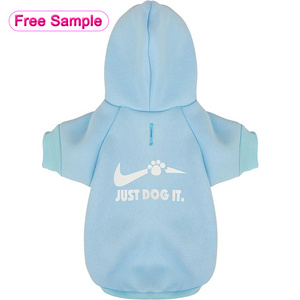 Wholesale Custom Designer Luxury Cotton Large Pet Clothes Sports Sweatshirt Colorful Blank  Dog Hoodie