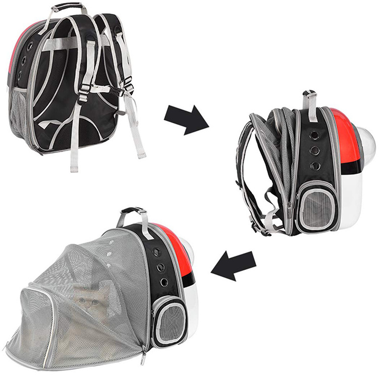 High Quality Transparent Space Capsule Cat Outdoor Shoulder Large Space Pet Carrier Bag Backpack