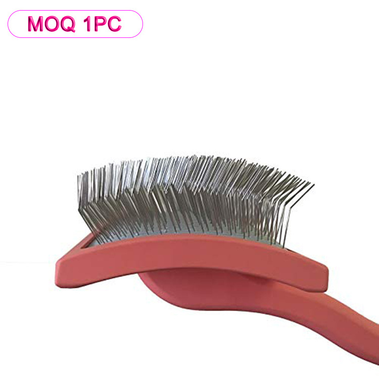 Needle Pin Rake Supplies OEM Deshedding Stainless Steel Pet Cat and Dog Comb Brush Grooming