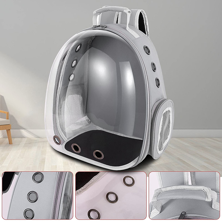 Expandable Transparent Bubble Space Capsule Cat Carrying Backpack Pet Travel Carrier Bag