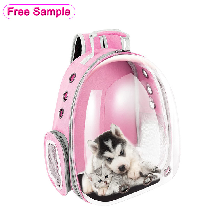 Expandable Transparent Bubble Space Capsule Cat Carrying Backpack Pet Travel Carrier Bag