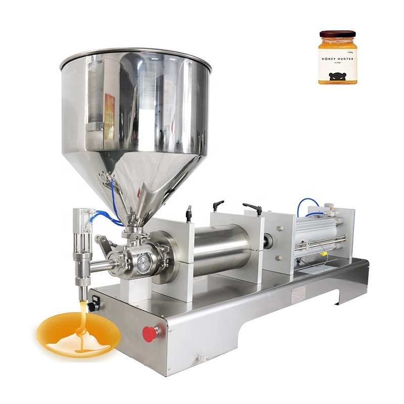 semi automatic cosmetic paste product lotion oil filling machine