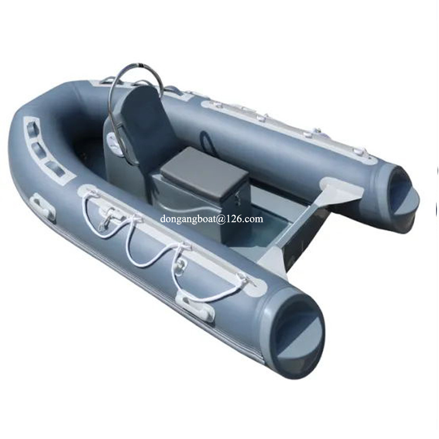 8.86feet 2.7m small power 2 person fiberglass boat inflatable rigid hull fishing drifting boats river