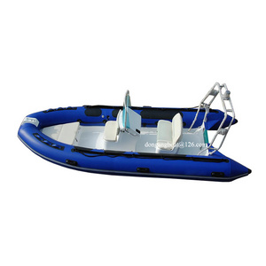 italian inflatable liya rib boat scuba diving fiberglass hypalon boat with motor and trailer