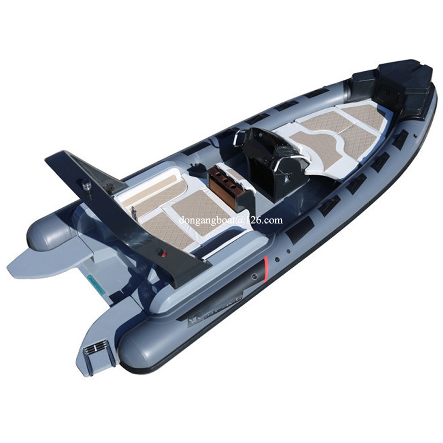 23ft 7m China luxury hypalon sport rib boat prezzo water fiberglass hull four seats pedal boat with table