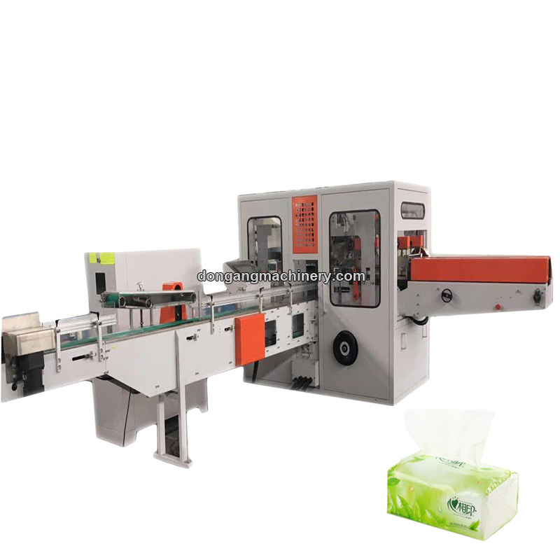 Full automatic high speed soft facial tissue paper packing machine for tissue small plastic bag packaging