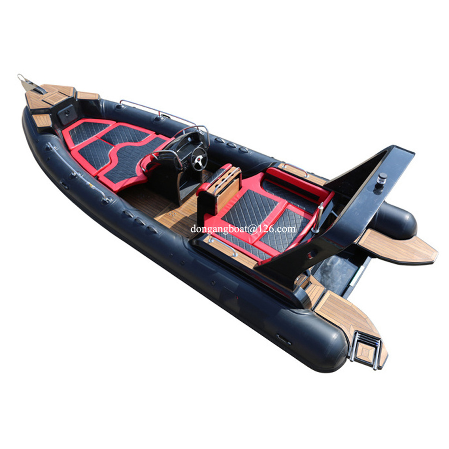 23ft 7.0m oceania inflatable drifting  pirate rigid rib passenger  catamaran boat river fiberglass hull 700