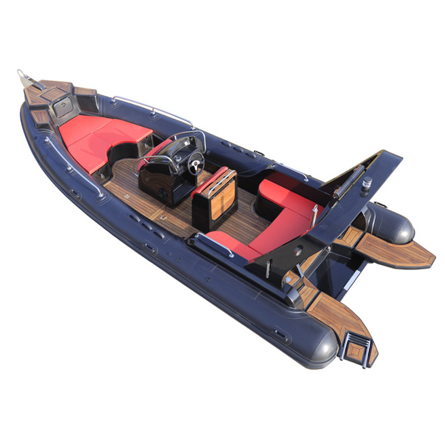 23ft 7.0m oceania inflatable drifting  pirate rigid rib passenger  catamaran boat river fiberglass hull 700