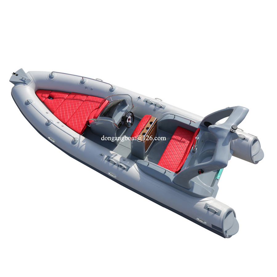 19ft pvc motorized inflatable luxury speed boat with steering wheel dinghy boats rigid inflatable