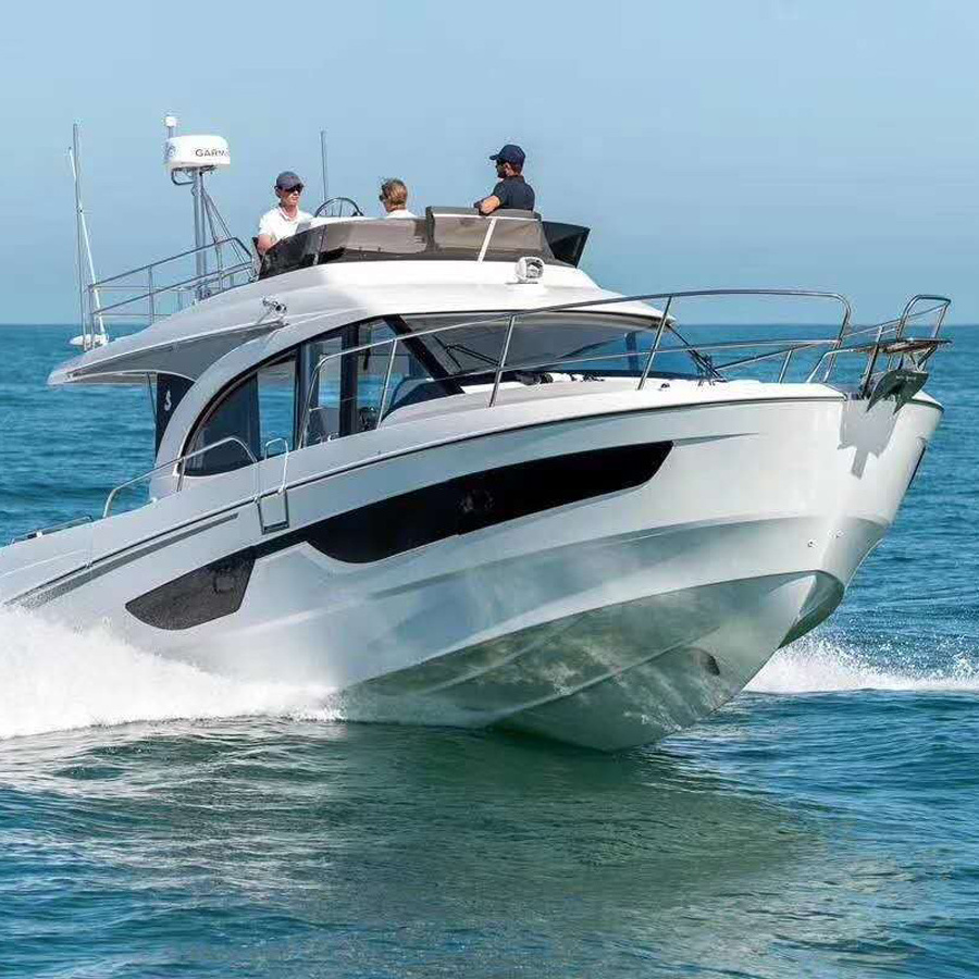 37ft small luxury  fiberglass yatcht boat  11.28m yacht luxury boat cabin cruiser pleasure boat