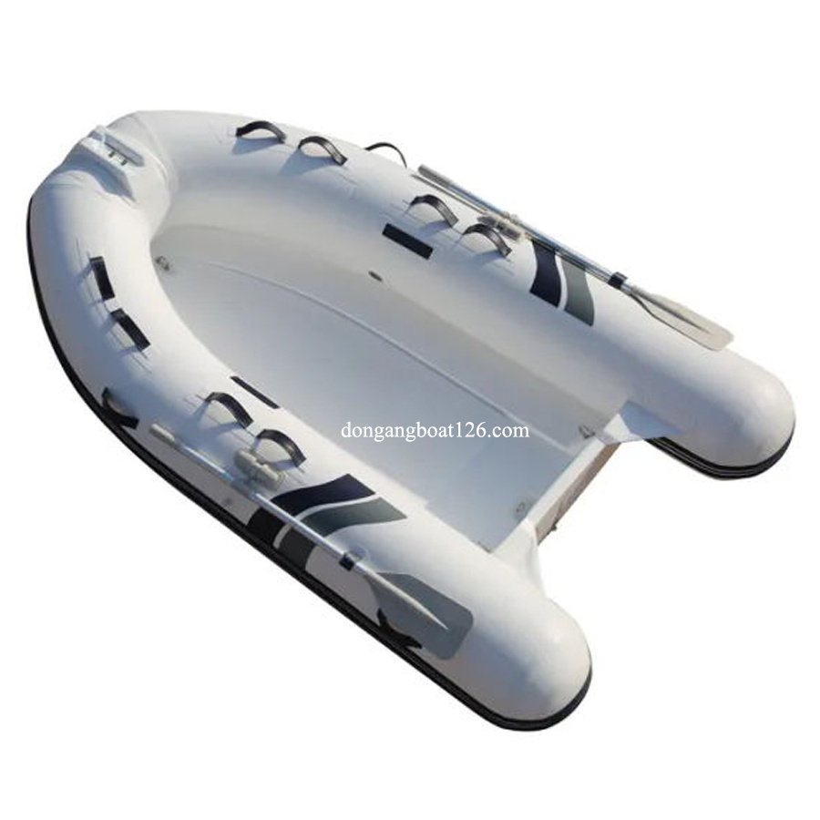 8.86feet 2.7m small power 2 person fiberglass boat inflatable rigid hull fishing drifting boats river