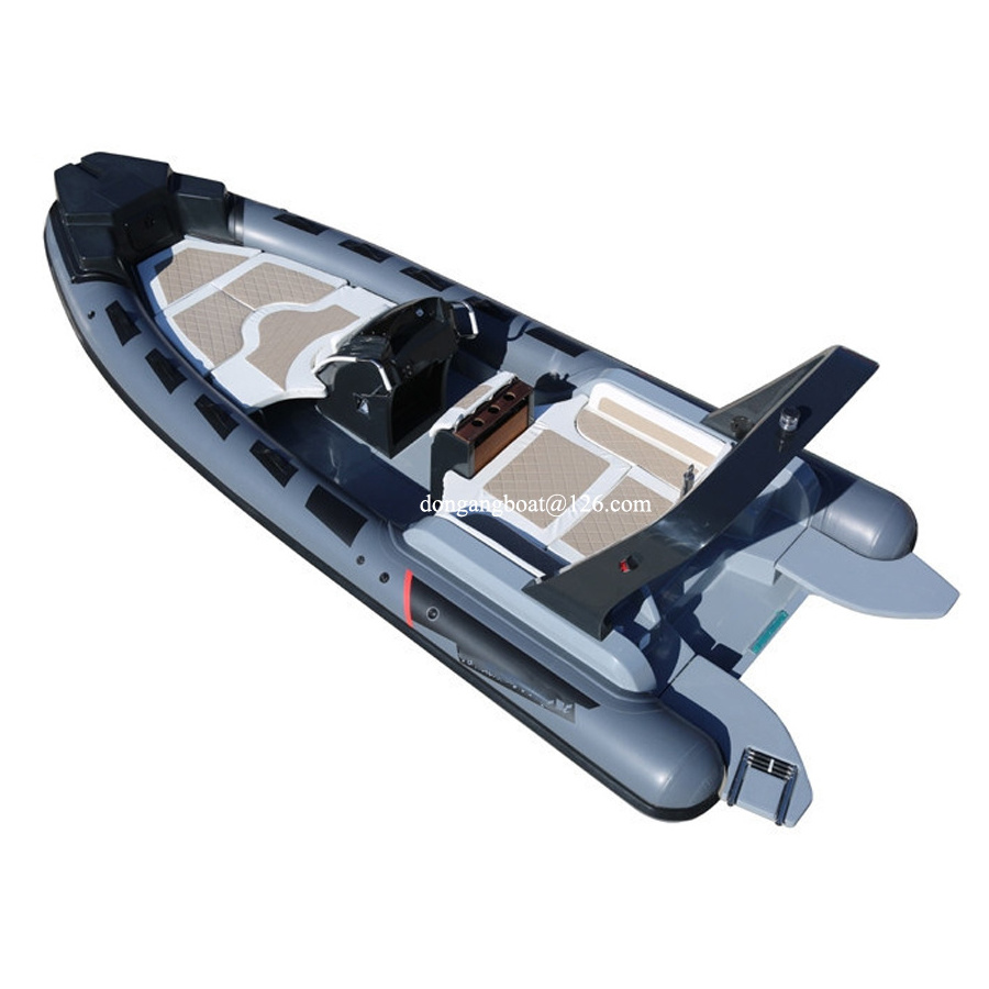 23ft 7.0m oceania inflatable drifting  pirate rigid rib passenger  catamaran boat river fiberglass hull 700