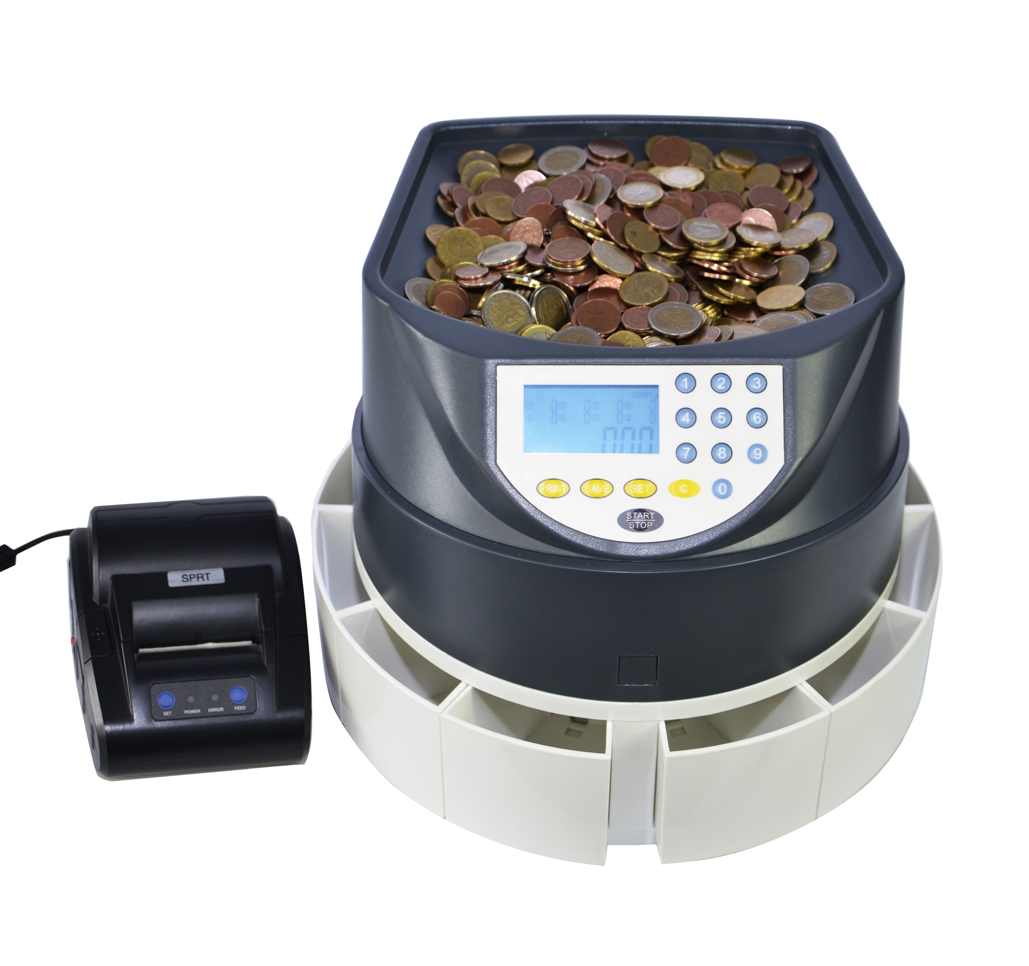 DB450 Euro GBP COP MXN coin counter fast speed new coin sorter high speed coin counting machine