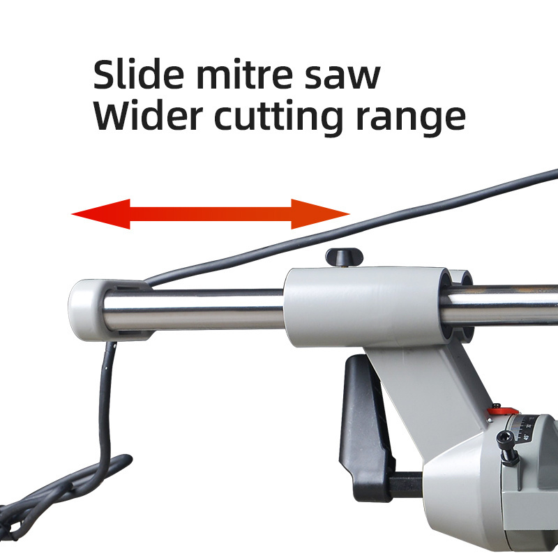 DongChneg vertical cutting machine 1650W electric steel cutting miter saw cutting steel with miter saw