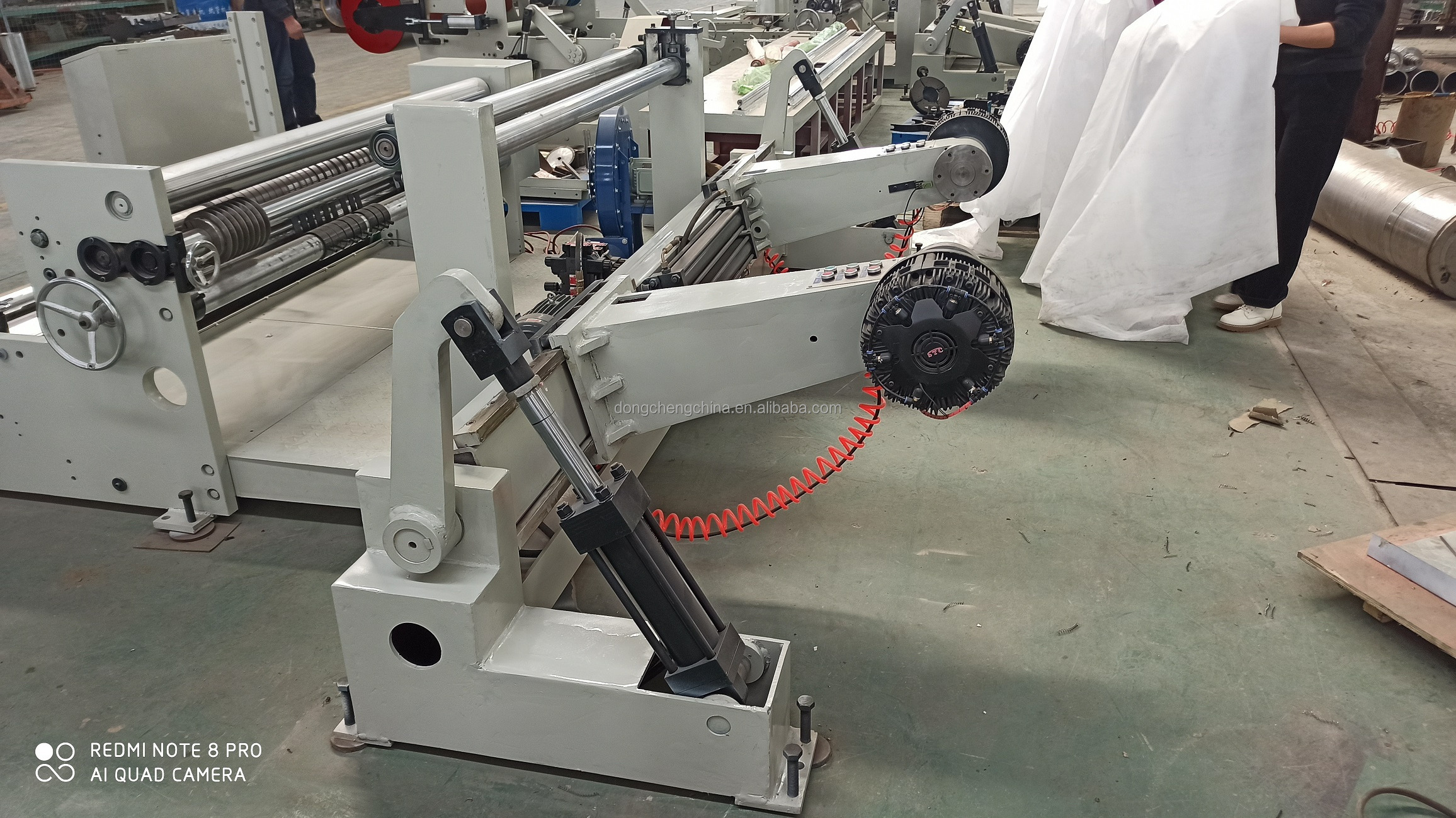 jumbo roll band saw paper knife slitting rewinding machine