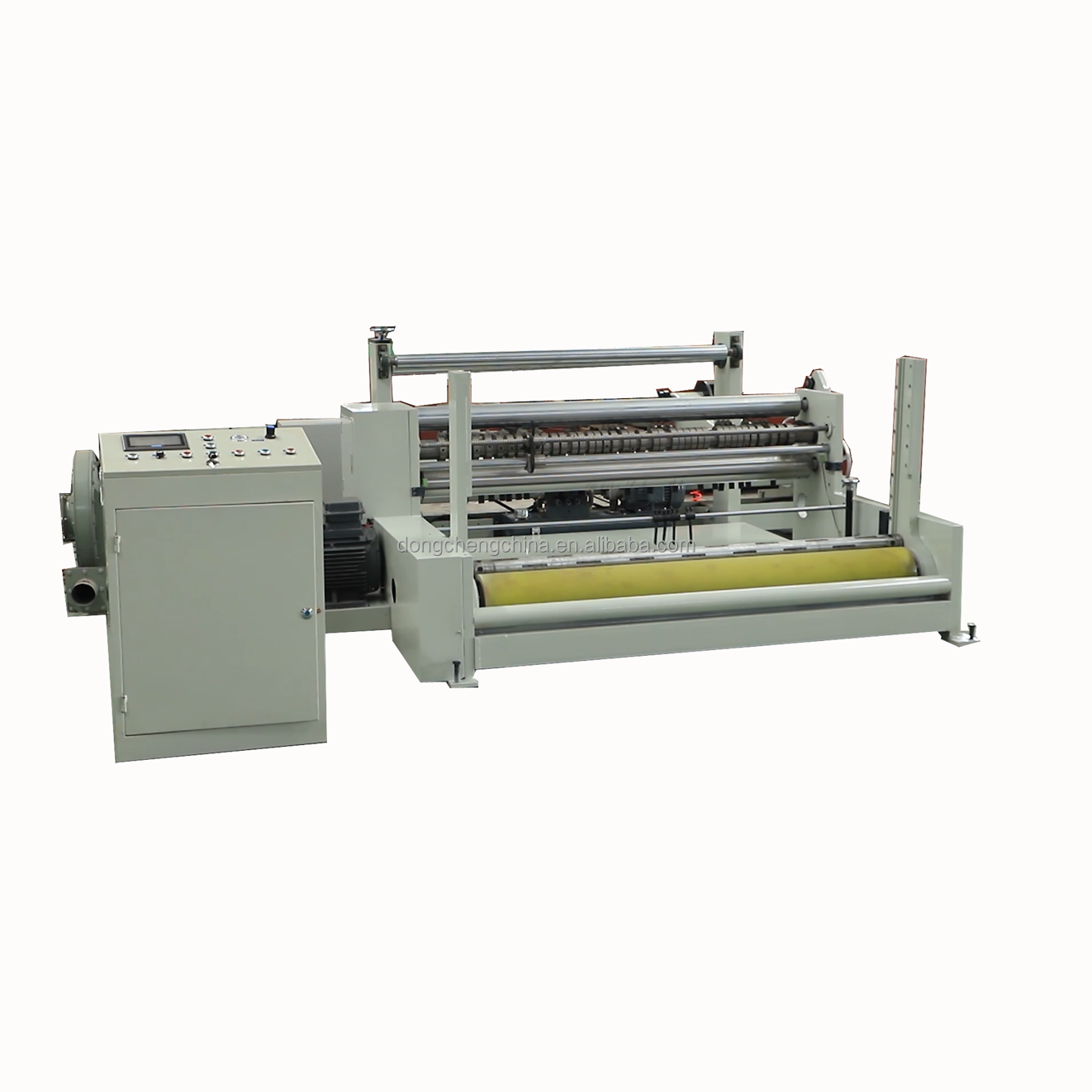 jumbo roll band saw paper knife slitting rewinding machine