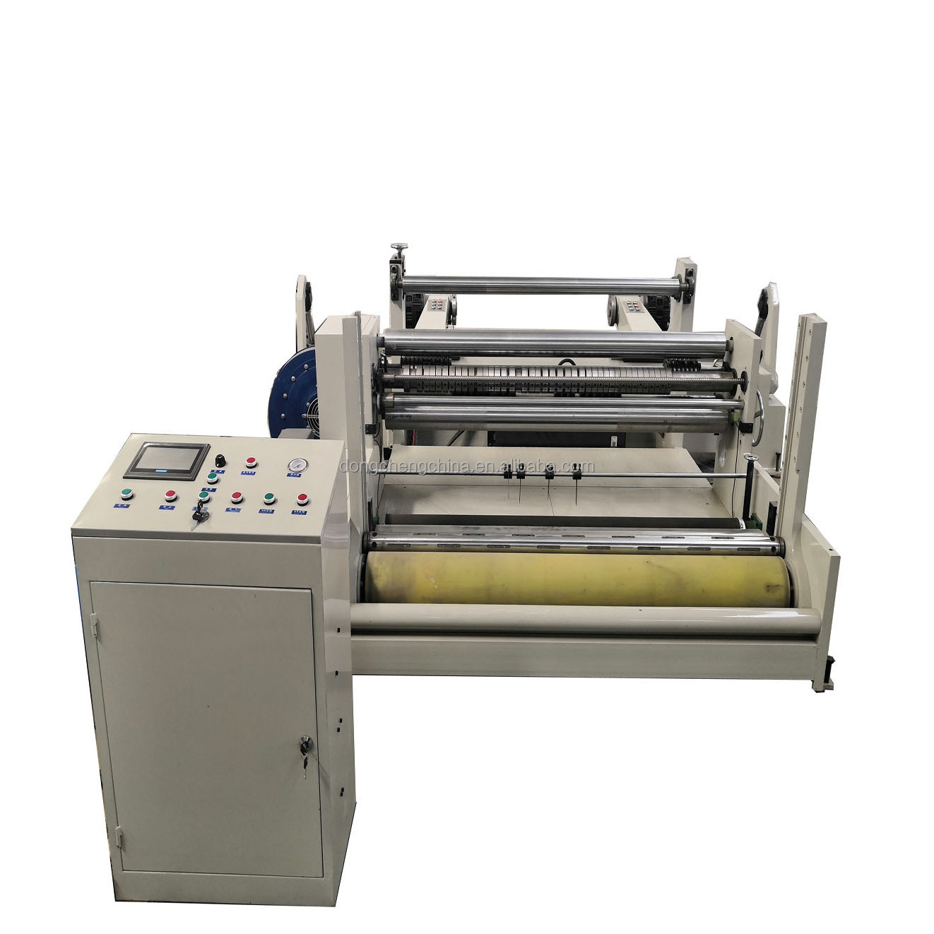 jumbo roll band saw paper knife slitting rewinding machine