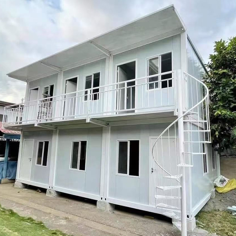 A frame modular house Detachable container house villa container school building assemble container