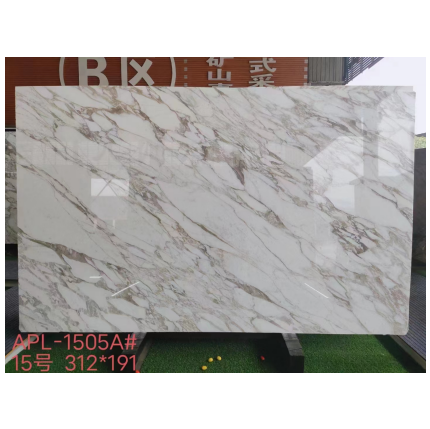 Luxury Italian Calacatta Gold Marble Modern Home Decor For Paving Floor Countertops Big Slabs For Wholesale 1.8cm Thickness