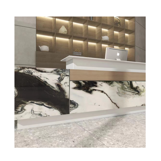 Brazil Panda White with Black Veins Cheap Marble Slabs Natural Marble Flooring Tile Book Matched For Indoor Wall Panel Paving