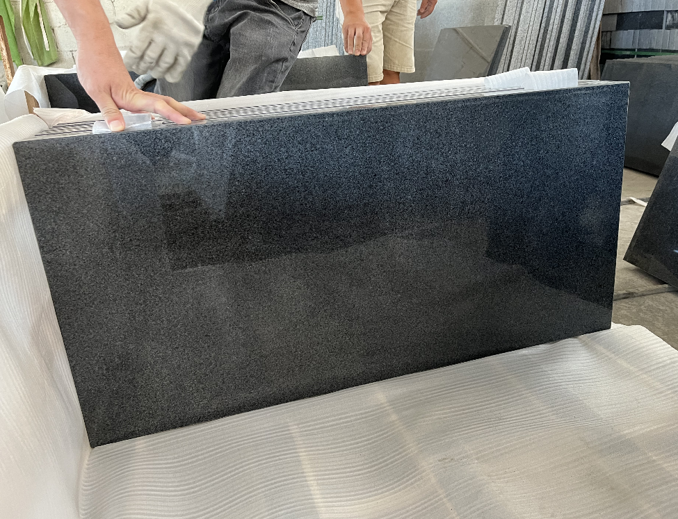 granite stone G654 China black granite G654 dark grey granite  customized outdoor surface cladding tiles with best quality