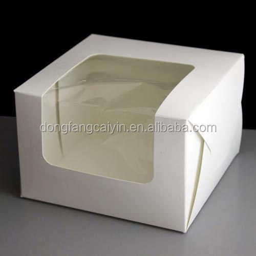 new design clear plastic cake box packaging banana cake box