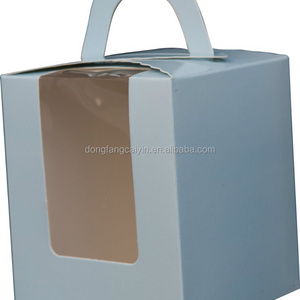 new design clear plastic cake box packaging banana cake box