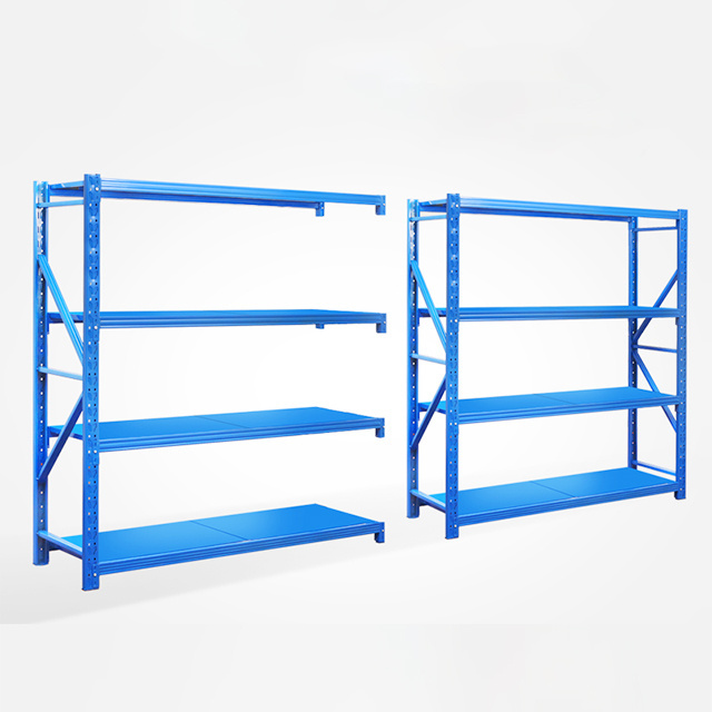 Customated Yellow Medium Duty Stacking Racks System Boltless Metal Shelving Units Industrial Warehouse Pallet Shelf Storage Rack