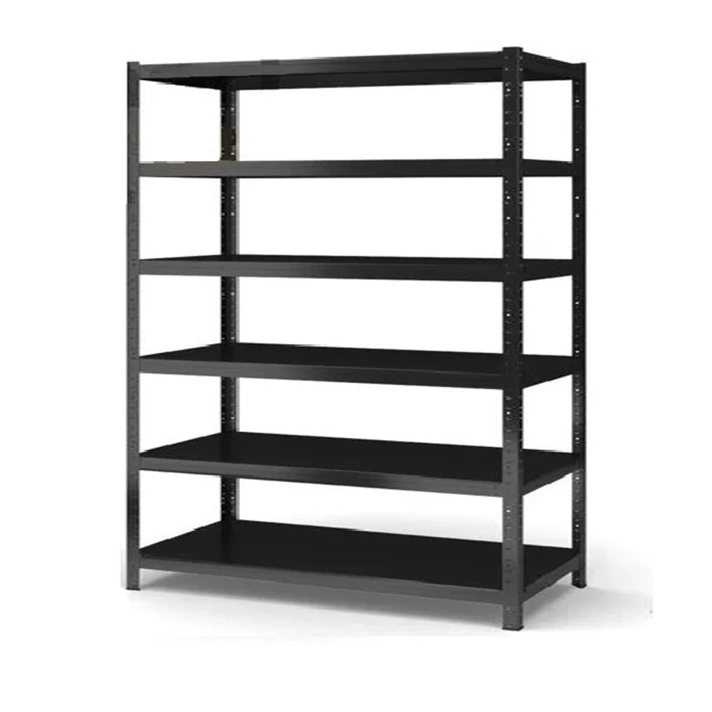 Manufacture Factory 500kg Boltless Warehouse Storage Rack Shelf Black Steel Racking  for Stacking Racks Shelves