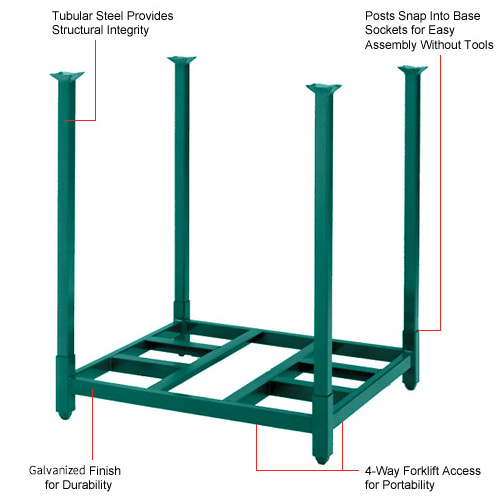 Foldable Hot Sale Metal Industrial Pallet Drill Stack Commercial Rack Warehouse Storage Stacking Racks Shelves