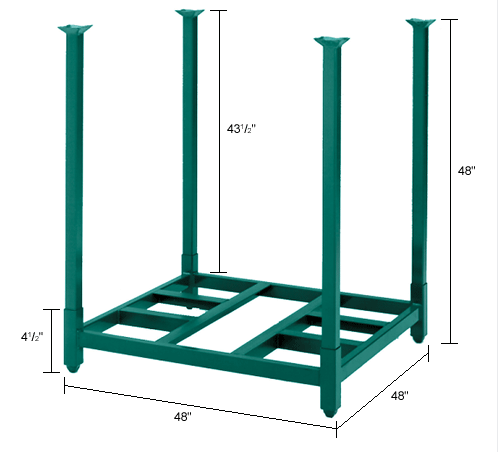 Foldable Hot Sale Metal Industrial Pallet Drill Stack Commercial Rack Warehouse Storage Stacking Racks Shelves