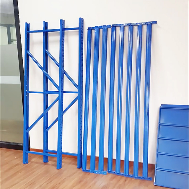 Customated Yellow Medium Duty Stacking Racks System Boltless Metal Shelving Units Industrial Warehouse Pallet Shelf Storage Rack