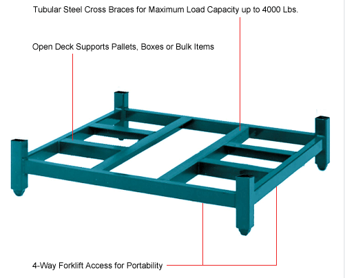 Foldable Hot Sale Metal Industrial Pallet Drill Stack Commercial Rack Warehouse Storage Stacking Racks Shelves