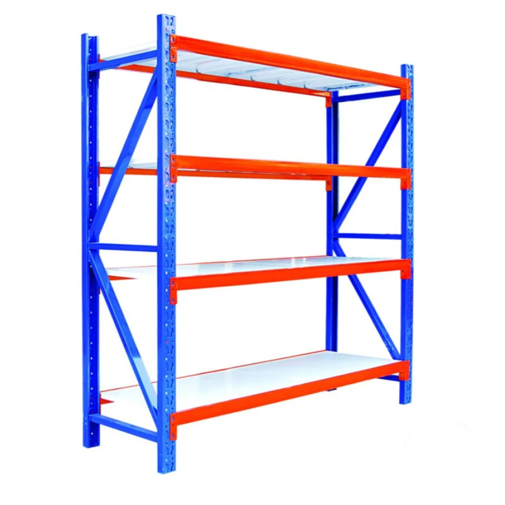 Manufacture Factory 500kg Boltless Warehouse Storage Rack Shelf Black Steel Racking  for Stacking Racks Shelves