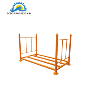 Warehouse Stock Cold Storage Mobile Shelves Inserted Tube Fabric Stacking Rack Pallet Collapsible Containers Stacking Racks