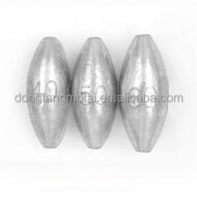 China Suppliers Product  Oval Type Ball Shape Lead Sinker Bulk Fishing Weights Sinkers For make  Fishing net