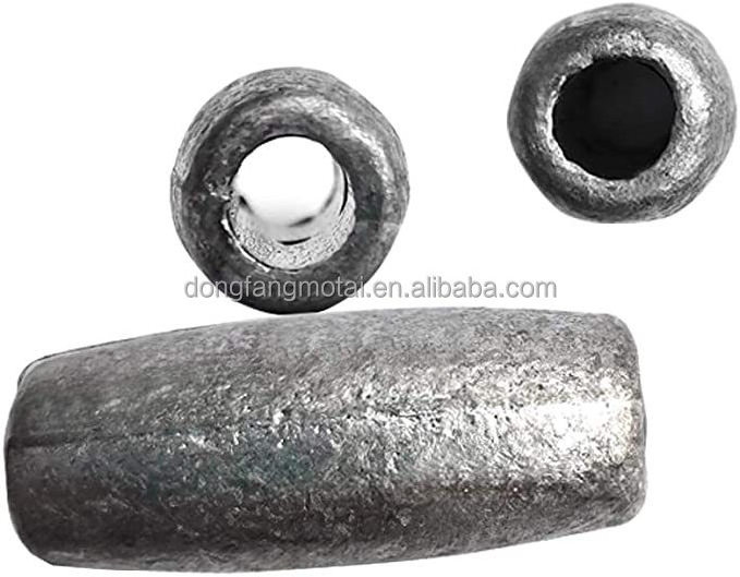 China Suppliers Product  Oval Type Ball Shape Lead Sinker Bulk Fishing Weights Sinkers For make  Fishing net