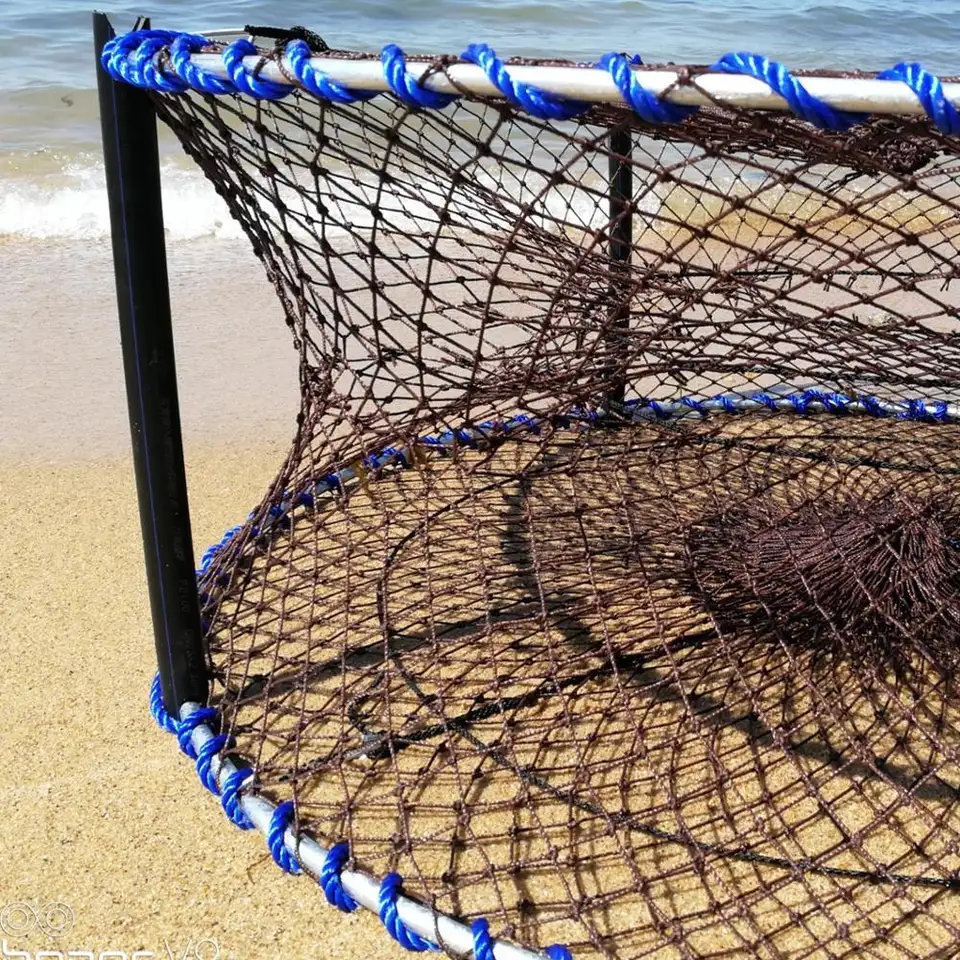 Heavy Duty Crab Pot with 4 Entry 12mm Hot Dipped steel Professional Crab Trap