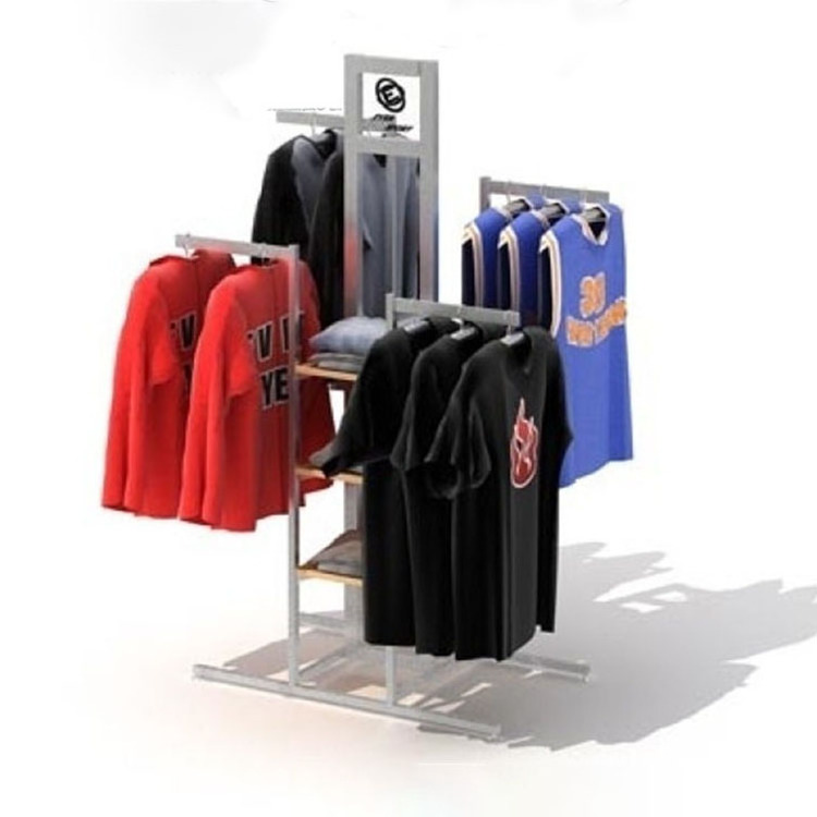 Factory price store stand counter clothes display rack