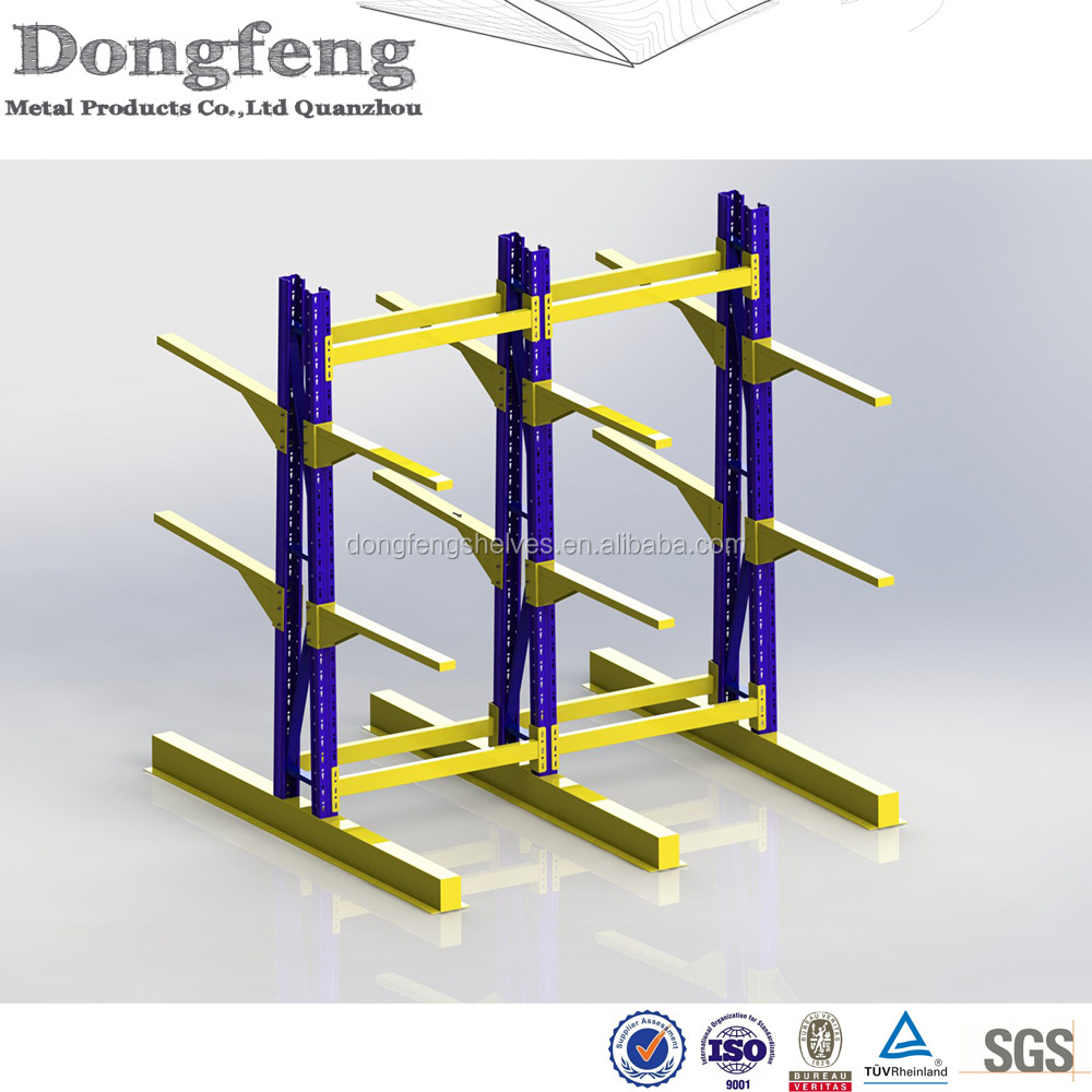 warehouse storage cantilever rack heavy duty metal leg rack