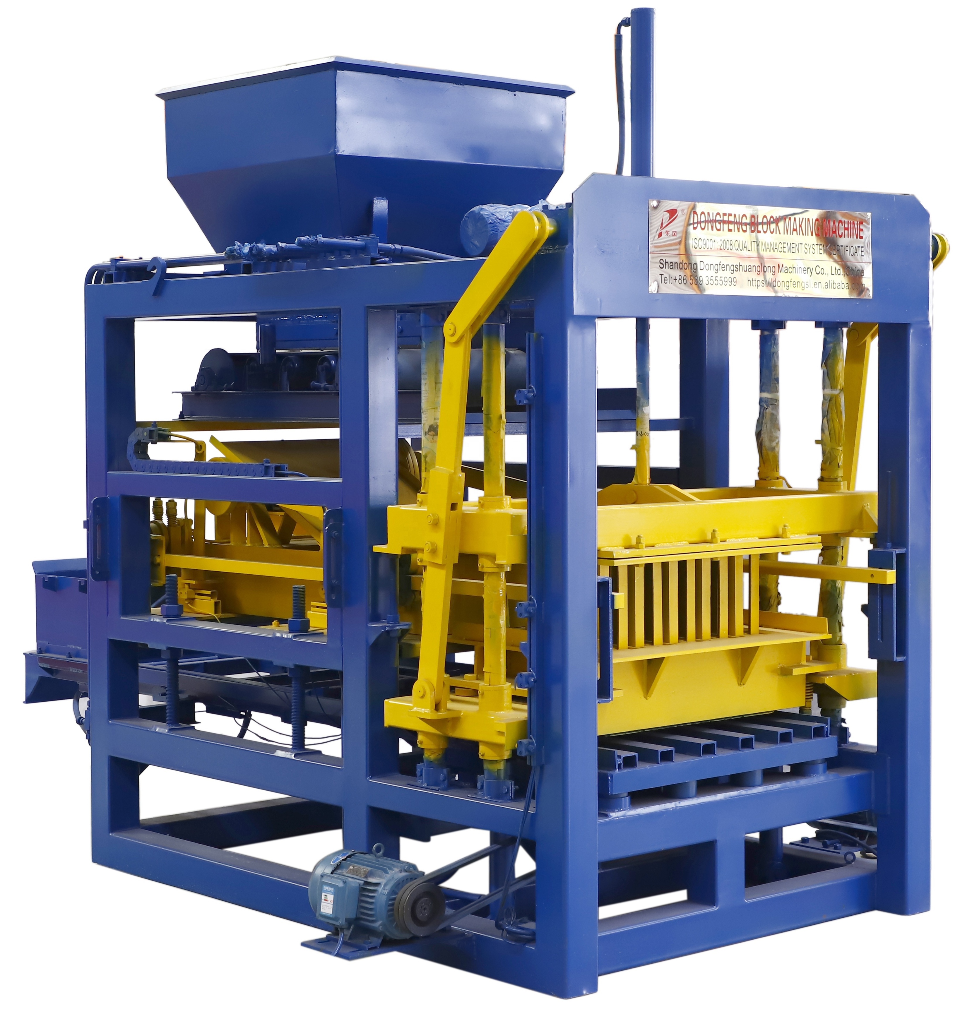 qt4-25 fully automatic cement concrete block brick moulding machine for sale nigeria