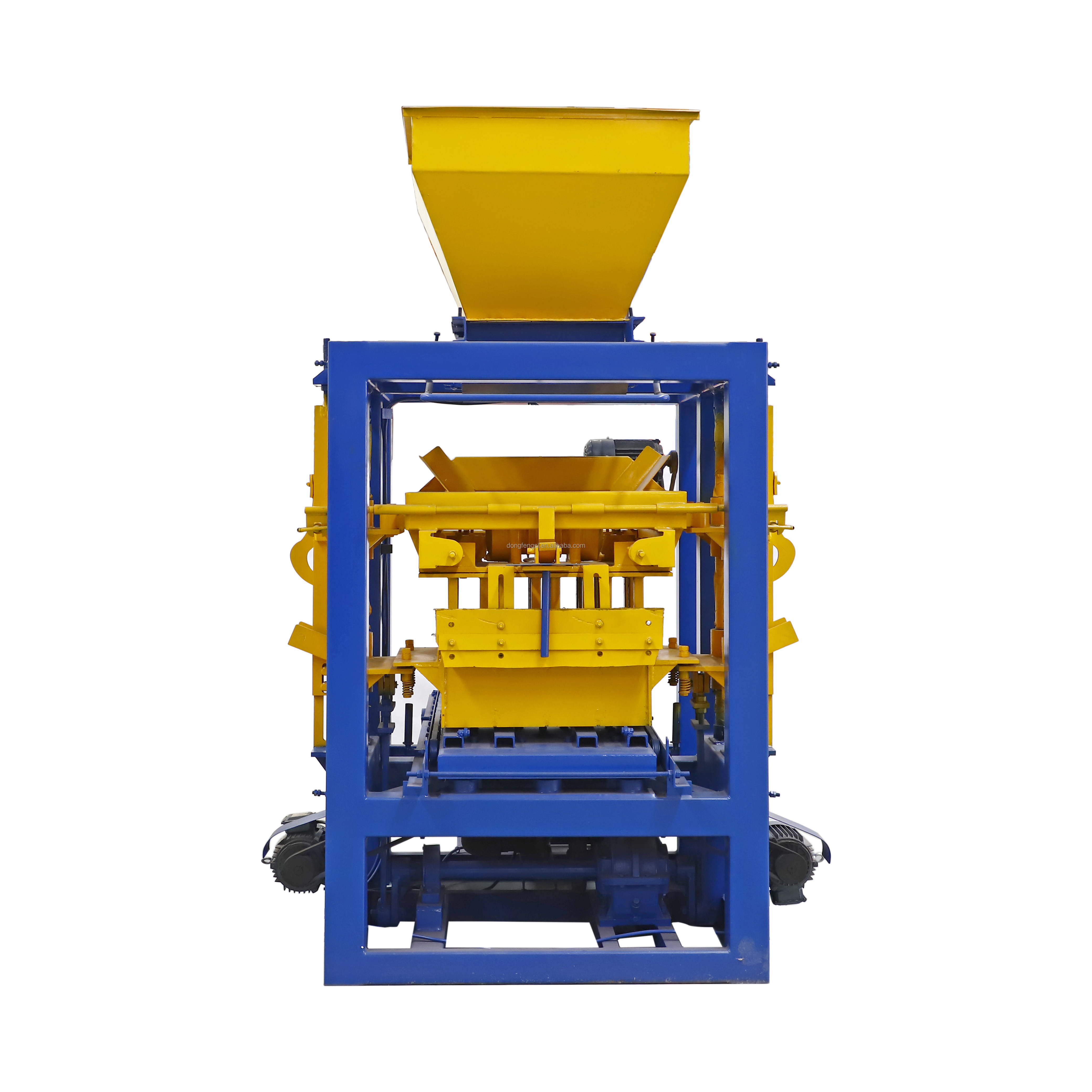 bloquera ponedora manual de block de concreto qt4-24 mini production factory small manual block forming machine