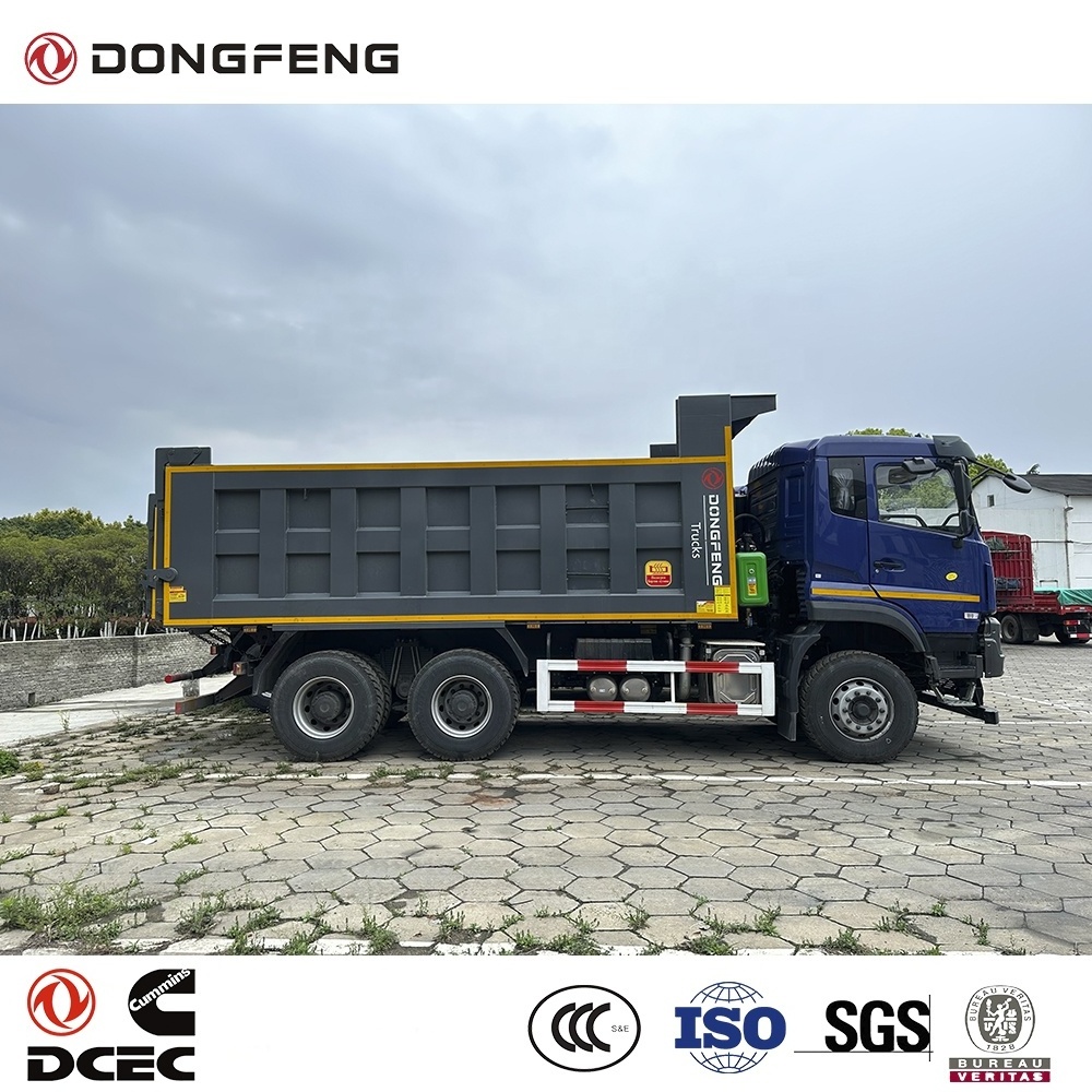 Dongfeng 6x4 driven type LHD installed dongfeng 420 HP Euro V engine GVW 55 ton design dump tipper truck