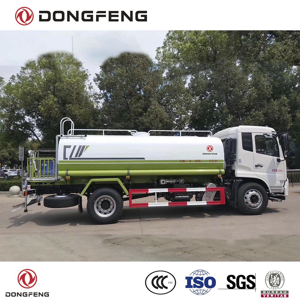 Dongfeng 4x2 LHD water tanker truck Cummins 270 Hp Engine E3 type 10000 liter water bowser