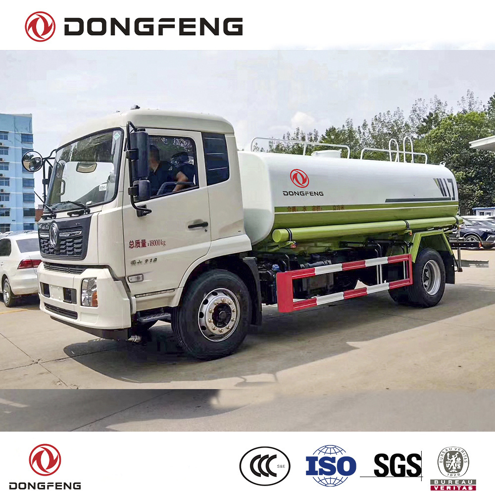 Dongfeng 4x2 LHD water tanker truck Cummins 270 Hp Engine E3 type 10000 liter water bowser