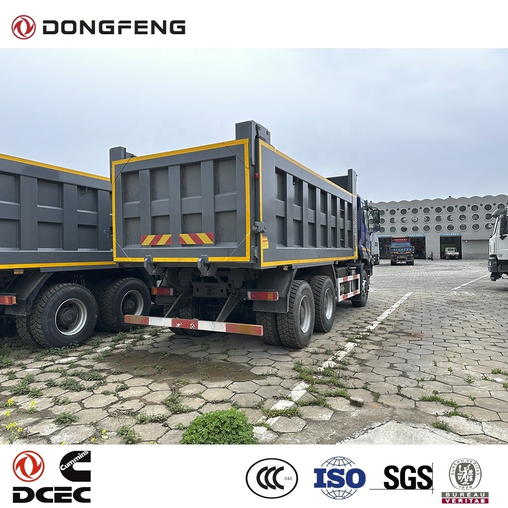 Dongfeng 6x4 driven type LHD installed dongfeng 420 HP Euro V engine GVW 55 ton design dump tipper truck