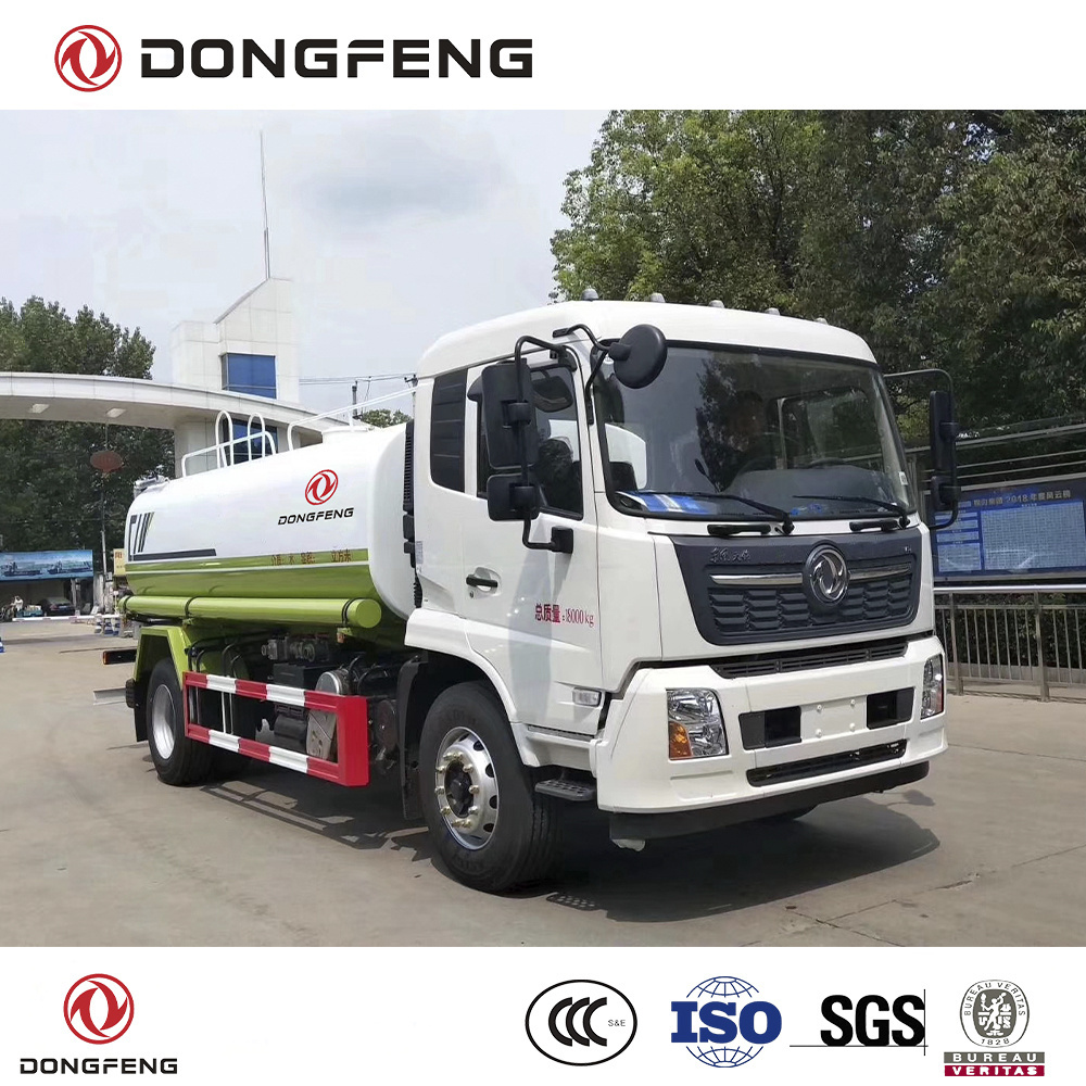 Dongfeng 4x2 LHD water tanker truck Cummins 270 Hp Engine E3 type 10000 liter water bowser