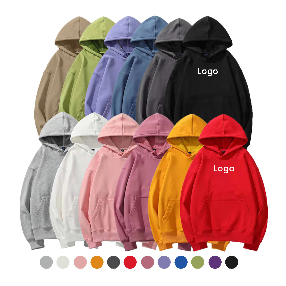 OEM 320 360 400gsm gsm heavy weight hoddie sweatshirt pullover man custom 450 600 700 500 gsm french terry 100% cotton hoodie