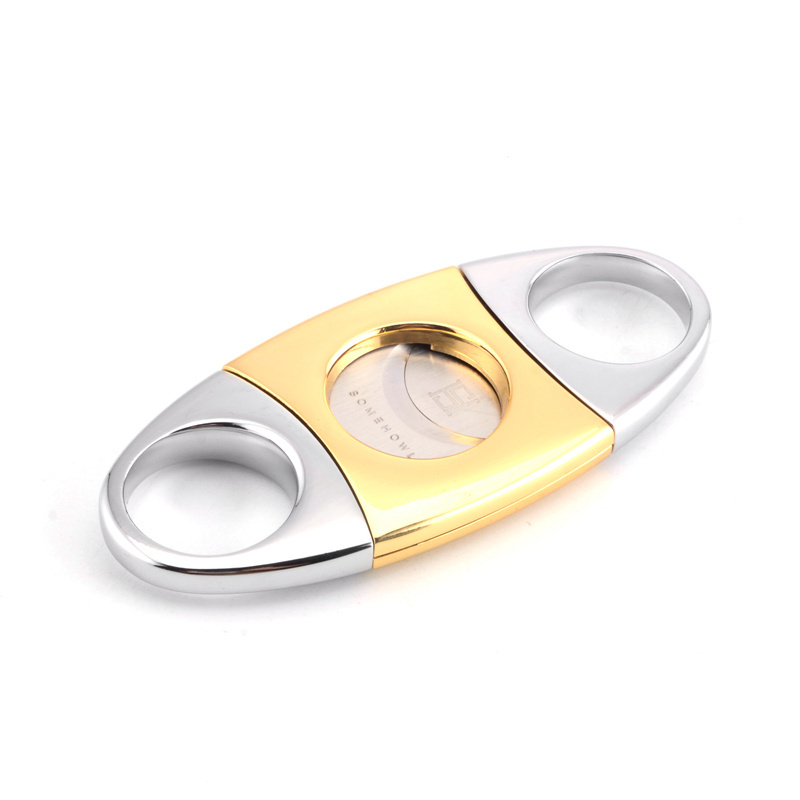 Custom Cigar Cutter Stainless Steel Scissore can Laser Brand Logo